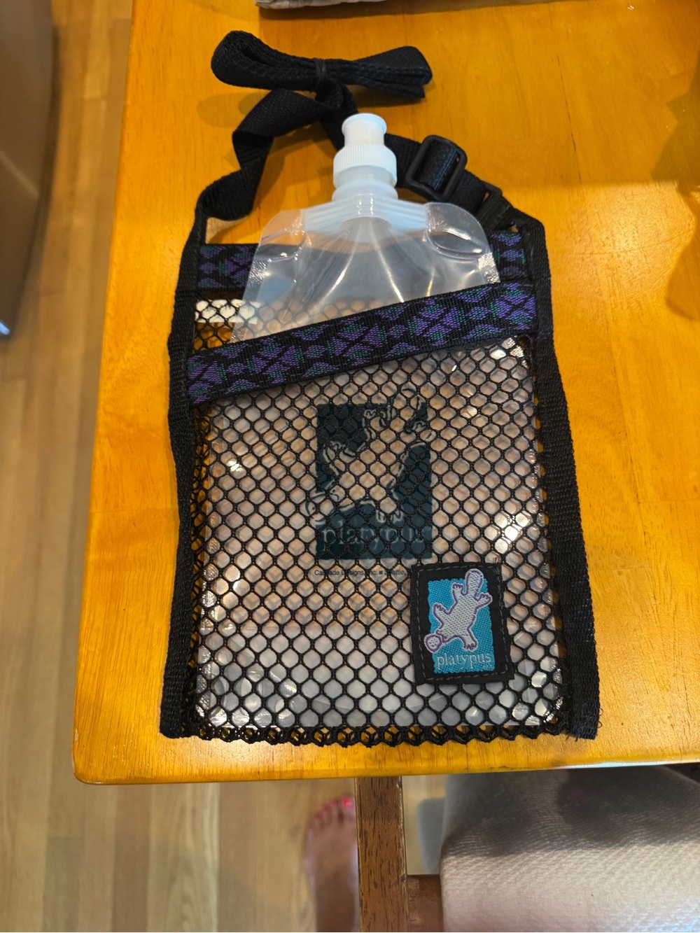 VTG Platypus 1.0L Soft Bottle & Mesh Crossbody Carrying Pouch Set - NWOT